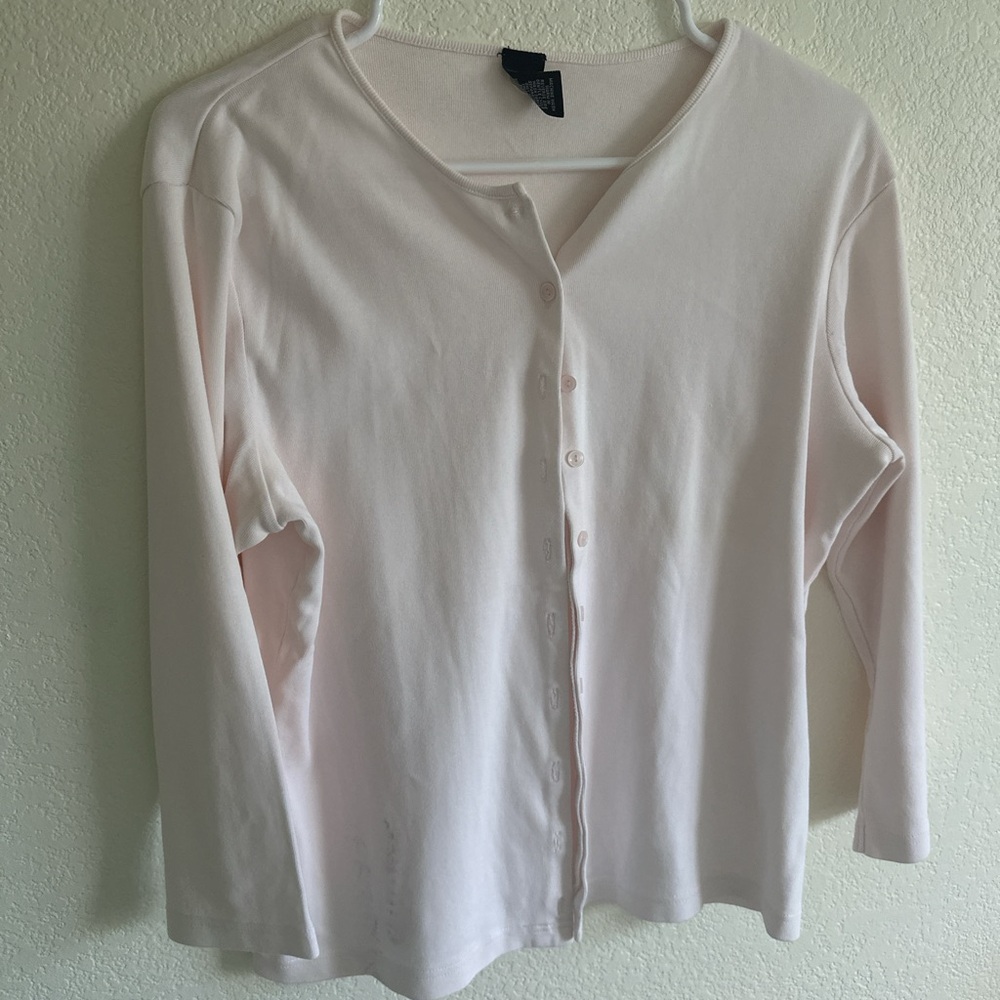 GAP Soft Pink Cotton Cardigan